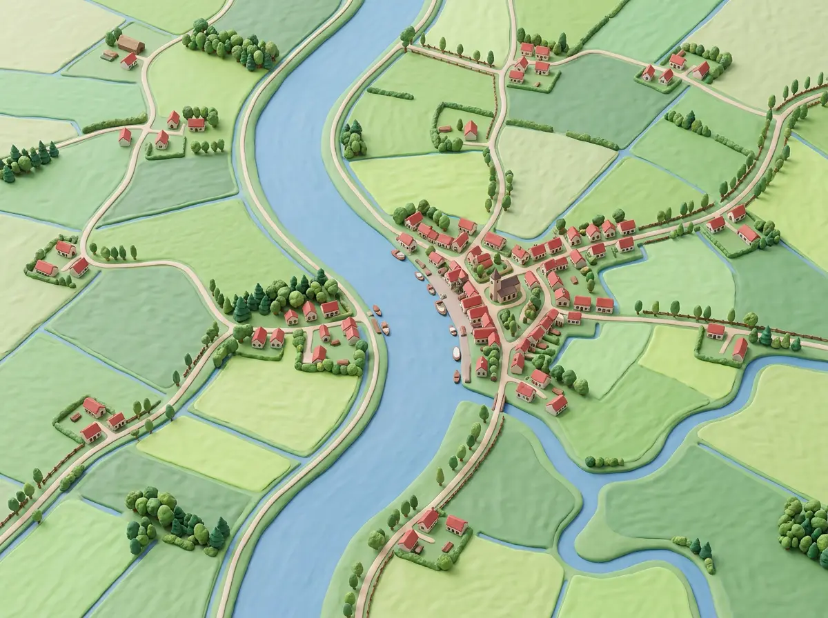 Getekende kaart van het lesgebied rond Roermond met de plaatsen waar Rijschool More les geeft